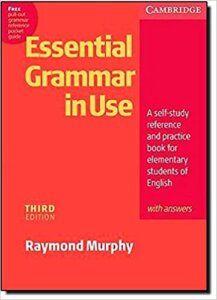 Book cover with the title Essential Grammar in Use