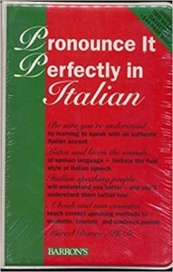 Book cover with the title Pronounce It Perfectly in Italian